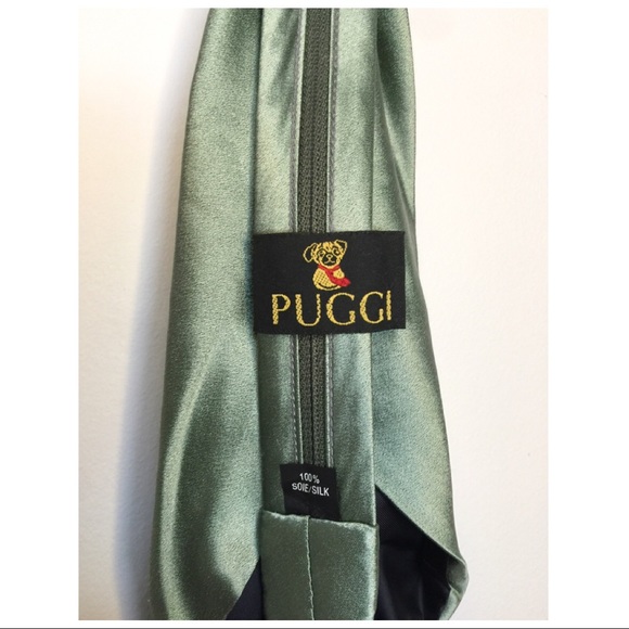 ⭐️NEW⭐️ Soft Green Zipper Necktie 100% Silk (NWOT) - Picture 4 of 7